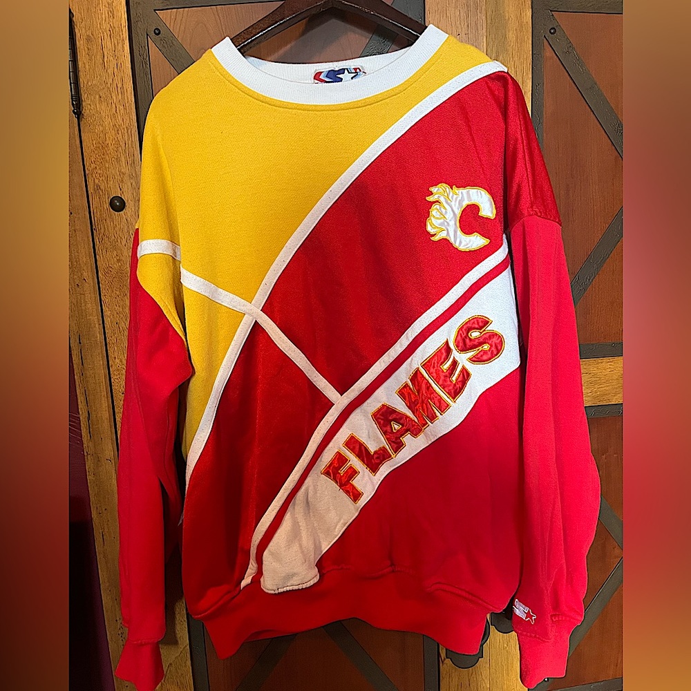 Calgary Flames NHL Vintage Sweatshirt XL